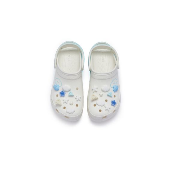Crocs Classic Platform Clog 'White Blue'