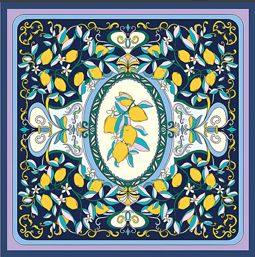 Платок двойной печати 64x64 см AV-BSD1035240091