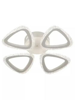 Люстра потолочная светодиодная с пультом ДУ Rivoli белая 64Вт LED 2700-6000К, светильник на кухню, в детскую, в спальню