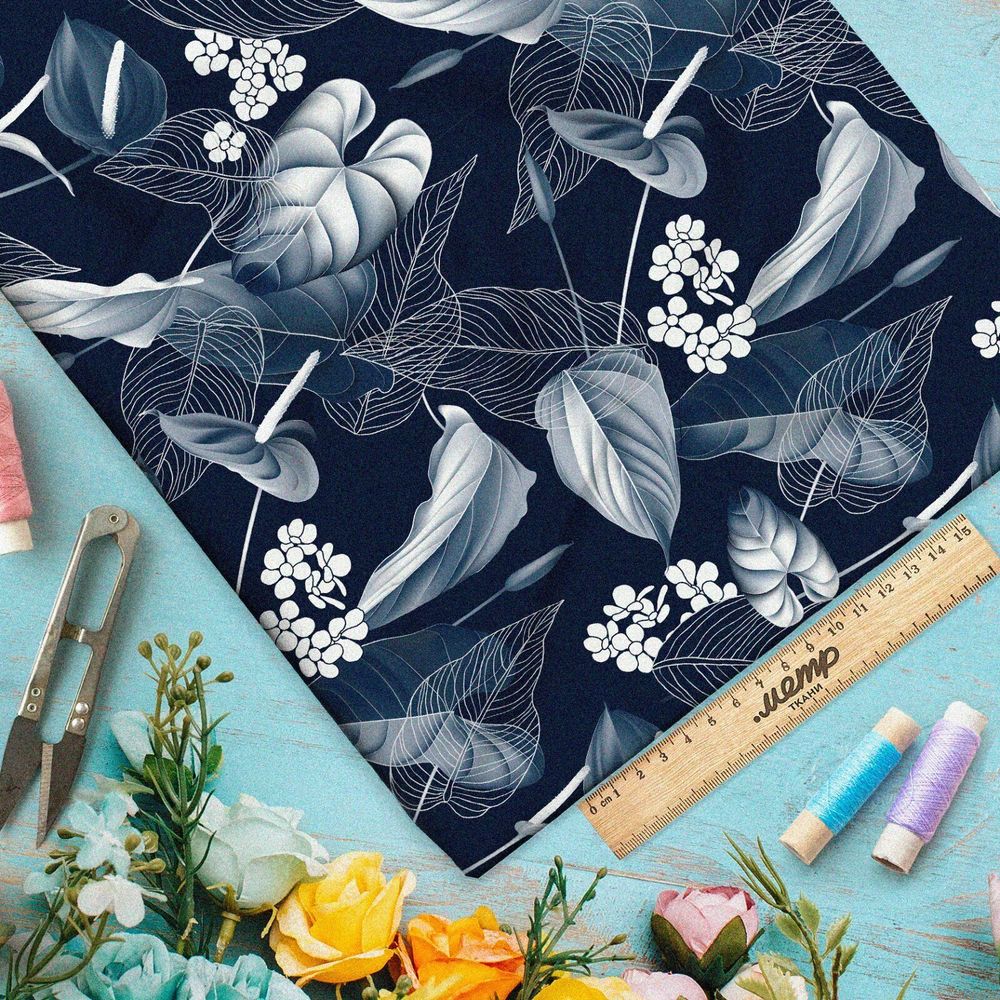 Ткань мембрана листья комнатного антуриума