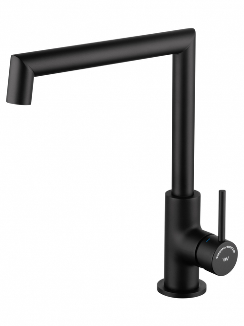 Смеситель для кухни WONZON & WOGHAND, Черный матовый (WW-L1005-MB)