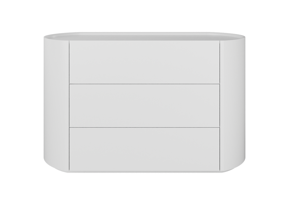 Комод Lagom 3 ящика ширина 120 см (белый)