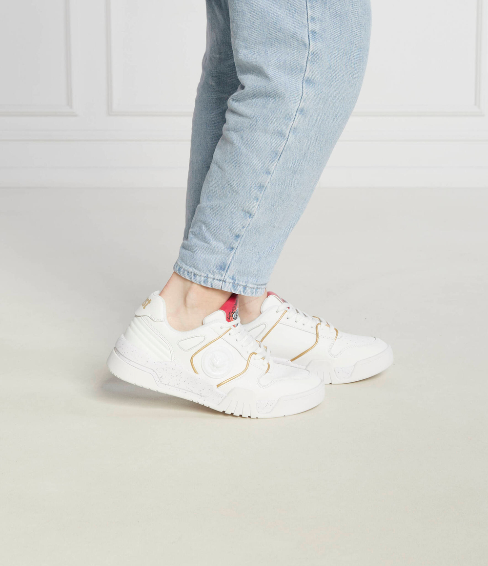 Кожаные кроссовки Just Cavalli - белый(75RA3SA1ZP376)