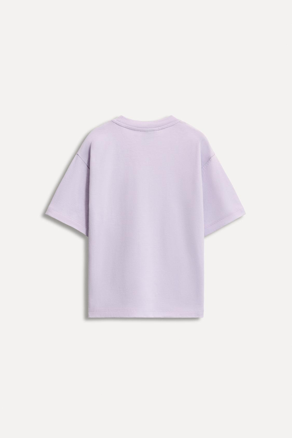 ZARA ФУТБОЛКА С КАРМАНОМ И ЭТИКЕТКОЙ 50TH ANNIVERSARY, СИРЕНЕВЫЙ