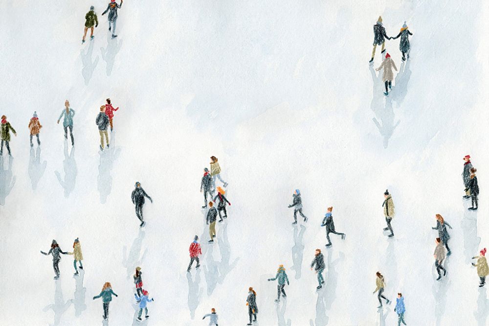 Открытка «Каток»