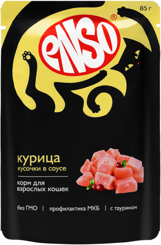 ENSO пауч д/кошек Курица в соусе 85г.*24шт.