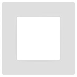 Рамка для розеток и выключателей ЭРА Серия 12 12-5201-01М на 1 пост, Классик, белый матовый