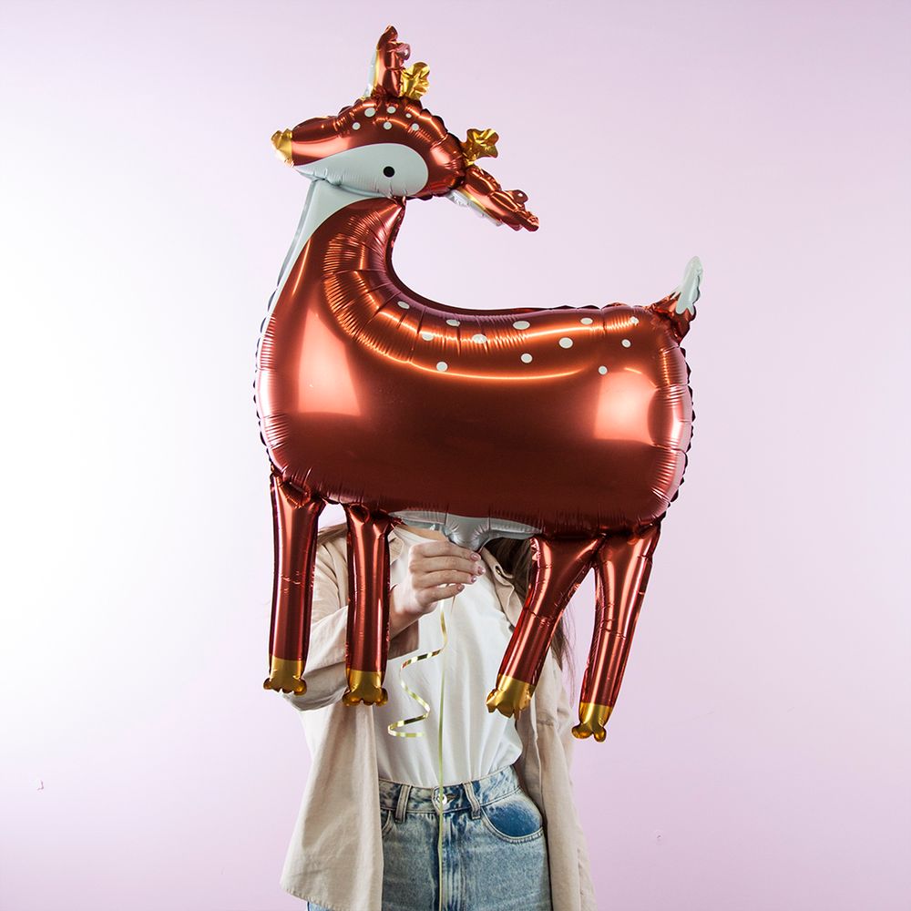 Шар (37''/94 см) Фигура, Лесной Олень, Золотое копытце, 1 шт.