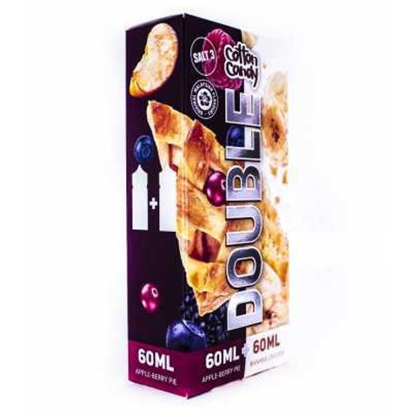 Купить Cotton Candy DOUBLE - Apple-berry-pie + Banana cracker (2*60 мл)