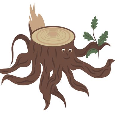 Милый лесной пенек