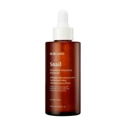 Bergamo Snail Essential Intensive Ampoule 150ml,Интенсивная амп.с экстр.улитки 150мл