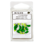 Мормышка "Столбик" флюоресцентный + кубик (3мм, 0.7гр)