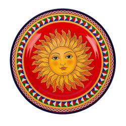 Набор тарелок 4 шт "Sicilia Sole" d=19см (фарфор) (подарочная упаковка)