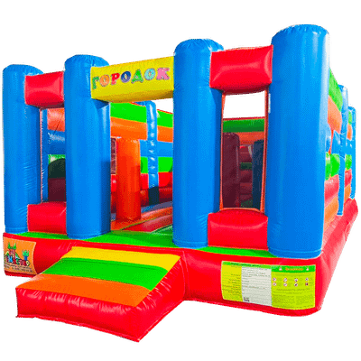 Коммерческий надувной батут “Городок” 6*3,5*2,3м