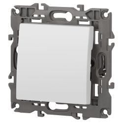 14-1111-01 ЭРА Кнопка, 10АХ-250В, Elegance, белый