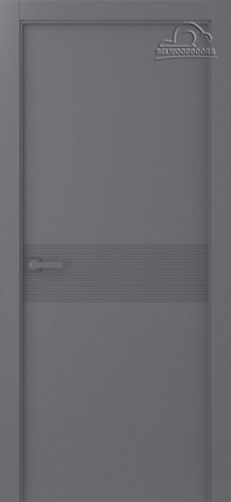 Дверь Ивент 2 / Цвет Эмаль графит / Двери Belwooddoors