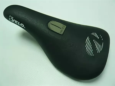 Седло BMX PIVOTAL, 234х131мм, чёрное, с логотипом "Velo"