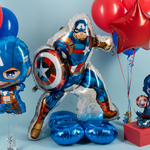 Фольгированный шар-фигура на подставке «Мститель Капитан» AIR, 150 см