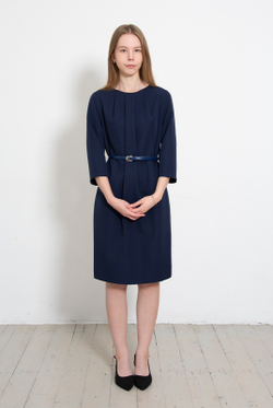 Платье женское 3445ЛП, темно-синий #89ТС053445ЛП