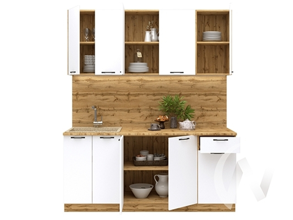 Вивиан-1,8 (Mebiplex) Набор мебели для кухни (столешница-38мм)