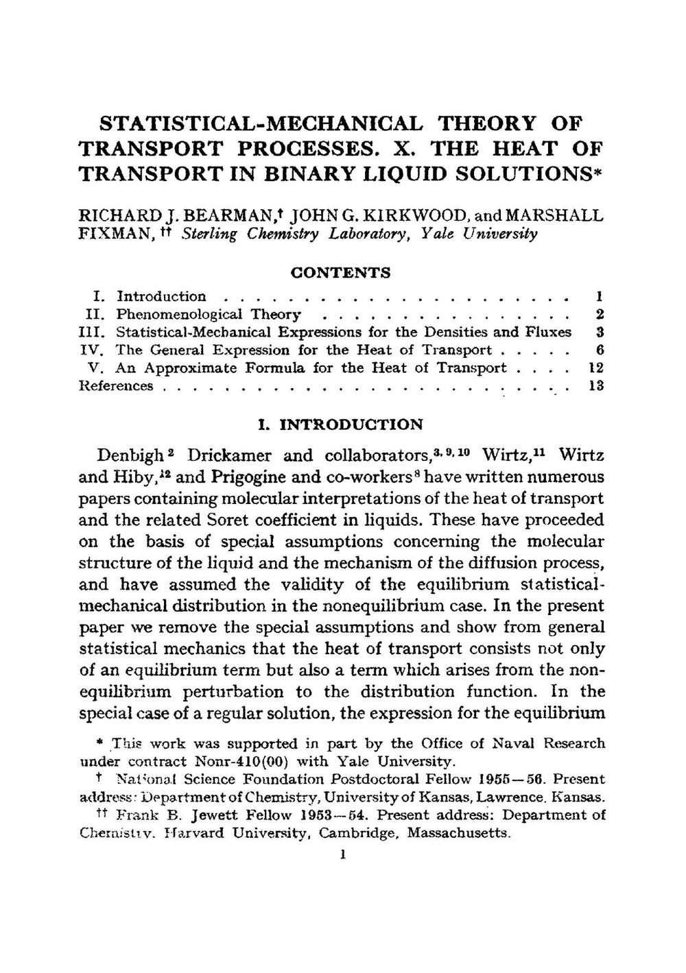 Advances in Chemical Physics / Достижения в химической физике. Vol.1 / Vol.1. | Prigogine I.