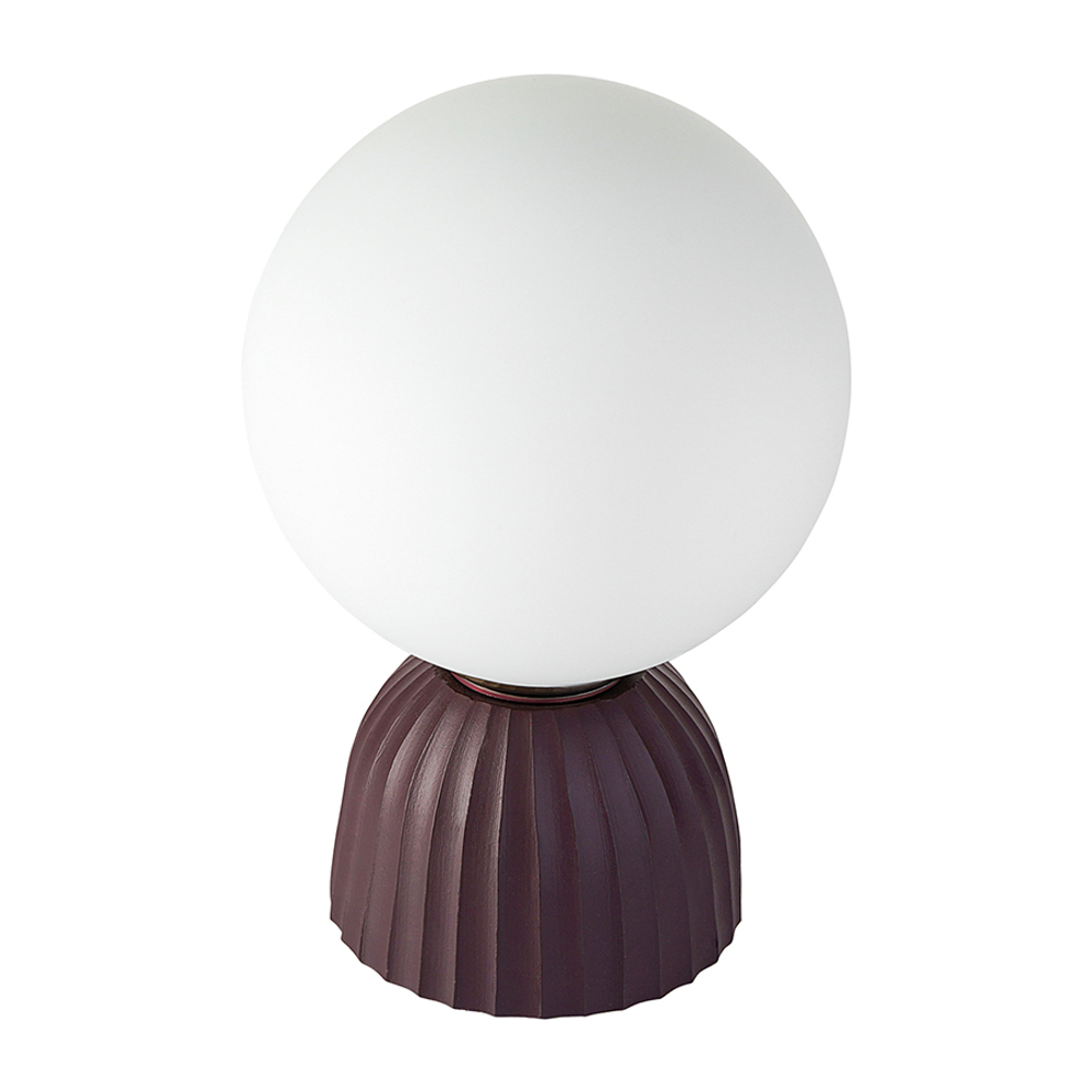 Лампа настольная texture moon, D20х29 см, вишневая