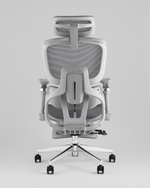 Кресло офисное TopChairs Prodigy с оттоманкой серый