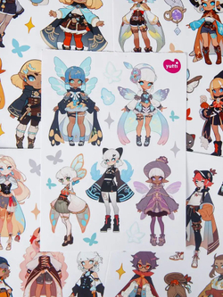 Наклейки аниме стикеры набор на телефон