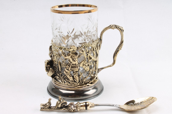 Подарочный подстаканник &quot;Охота на утку&quot;