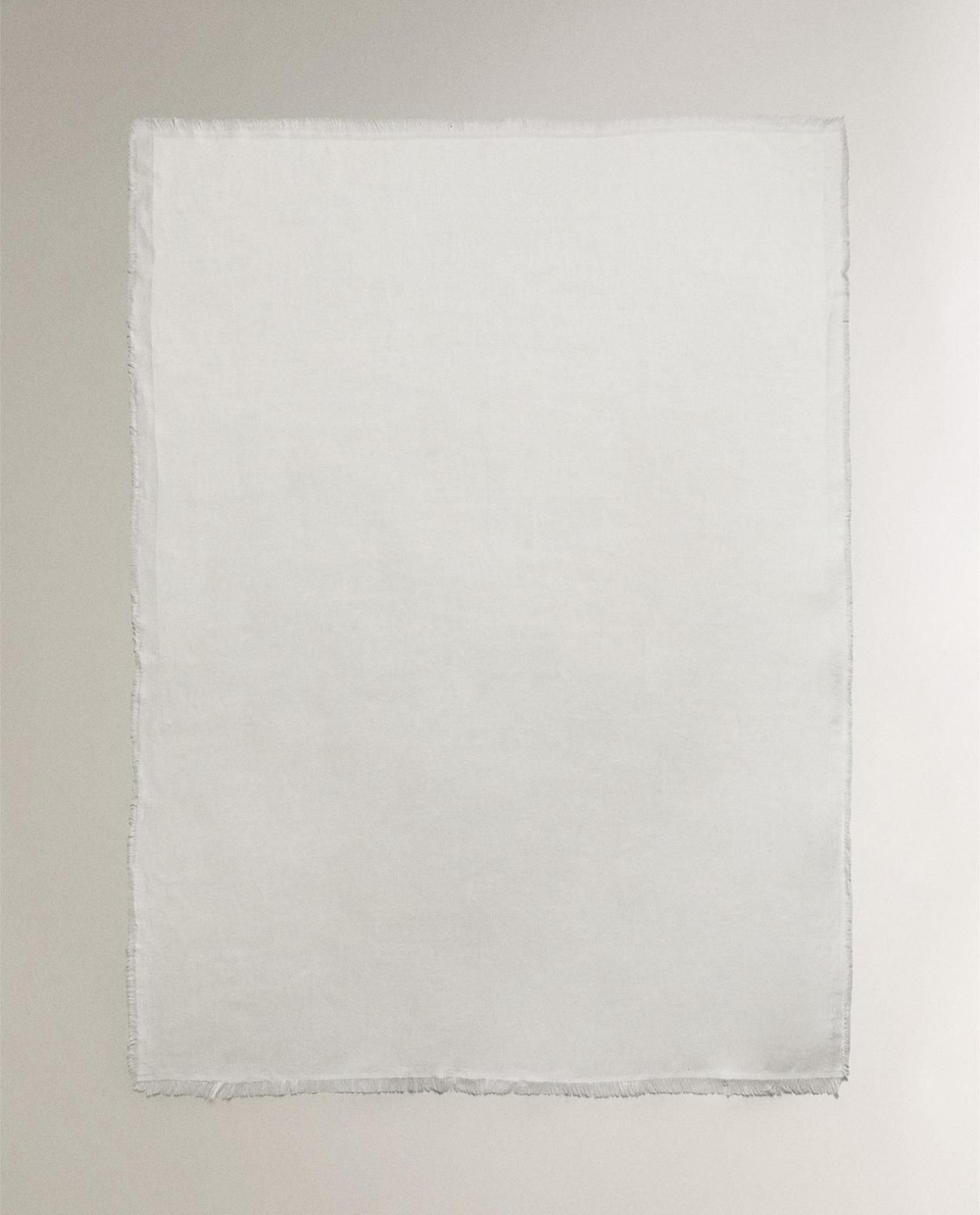 Zara Home - Декоративное льняное одеяло, экрю, 140x190 см