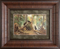 Гравюра "Медведи в сосновом бору"