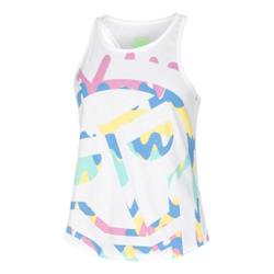 Женская теннисная майка BIDI BADU Good Vibes Chill Tank Top Women - White, Multicoloured