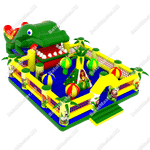 Надувной батут-горка "Сказочная поляна" 11*7*5 м
