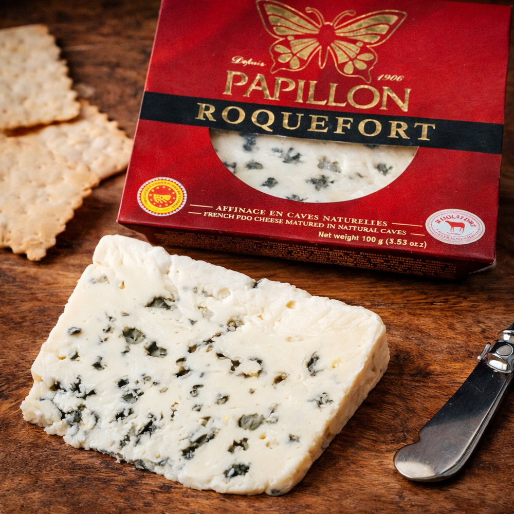 Сыр с плесенью Рокфор, Papillon, 100 гр