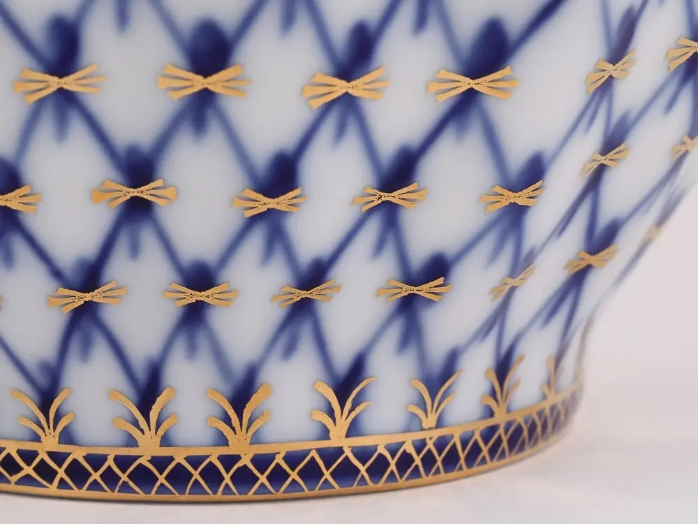 Сахарница Тюльпан Кобальтовая сетка арт. 80.00234.00.1