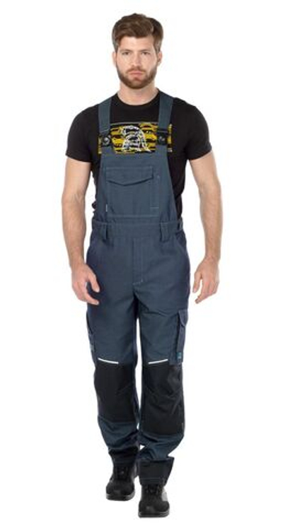 Полукомбинезон мужской "Левел" цв. синий-черный - ПОД ЗАКАЗ