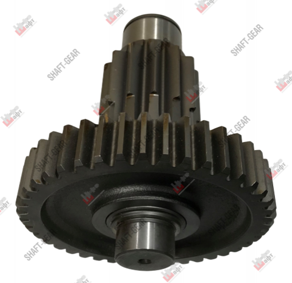 10JSD160-1707051 - Вал промежуточный демультипликатора (короткий) на КПП