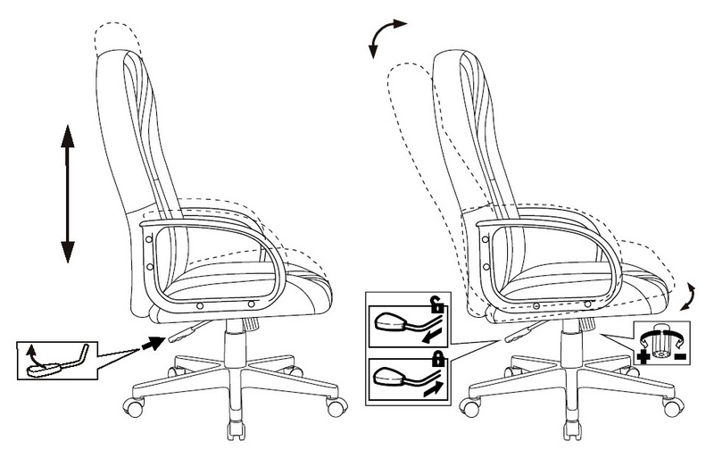 Кресло офисное для руководителя T-898/3С1GR серый