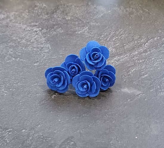 Набор шпилек "Розочки мини" латекс, 5 шт, белые