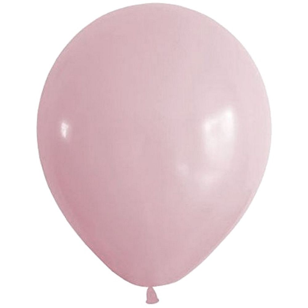 Воздушные шары Весёлый Праздник, пастель нежно-розовый, 100 шт. размер 12&quot; #212014