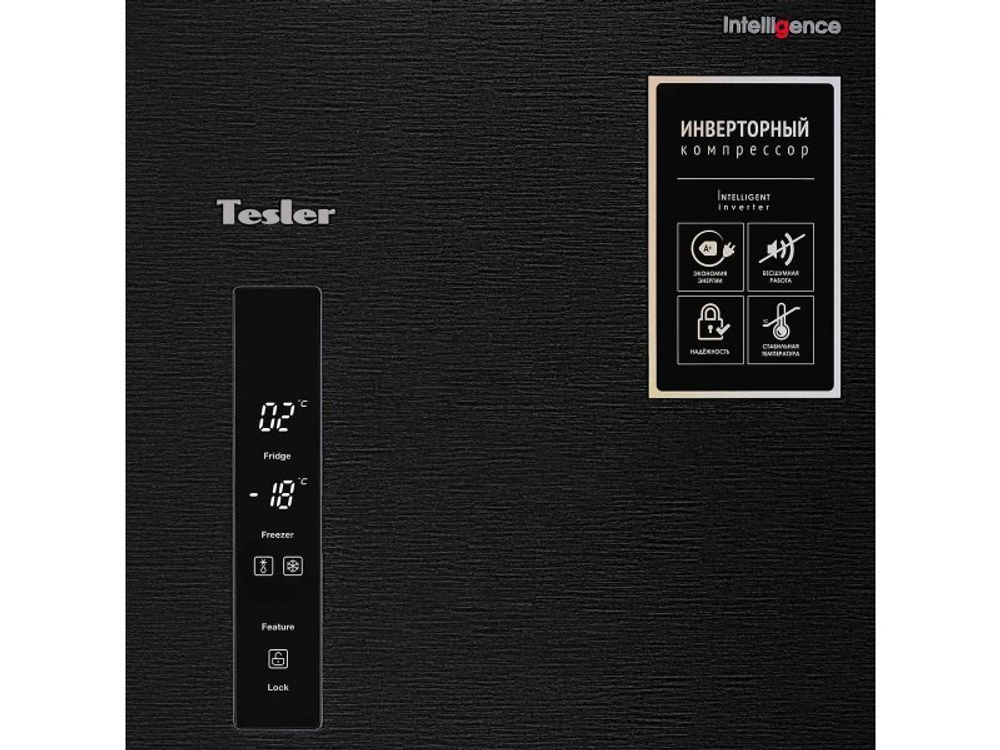 Холодильник Tesler RCD-545I графит