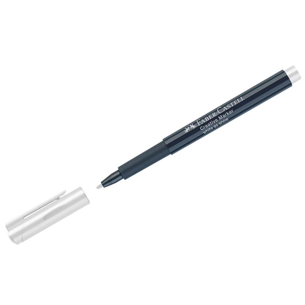 Маркер для декорирования Faber-Castell "Creative", белый снег, пулевидный, 1,5мм