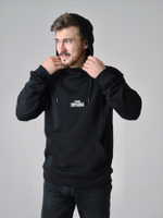 Худи черное Город Горький мужское с нашивкой