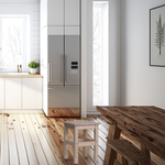 Табурет деревянный Одвар для кухни из натуральной сосны, в лаке