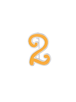 "Два" брошь из коллекции "Numerology"