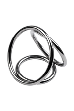 Бондаж для пениса Toyfa Metal серебристый