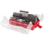 Гравер электрический Зубр с набором мини-насадок в кейсе 242 предмета ЗГ-130ЭК H242