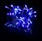 Светодиодная нить 100 синих LED ламп, 10 м., 24В., черный провод ПВХ, LTC (PST100-11-1B)