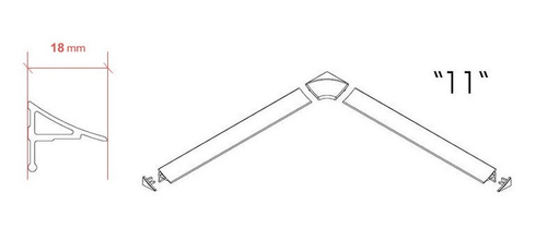 Набор заглушек и уголков Ravak 11 белый (B460000001)