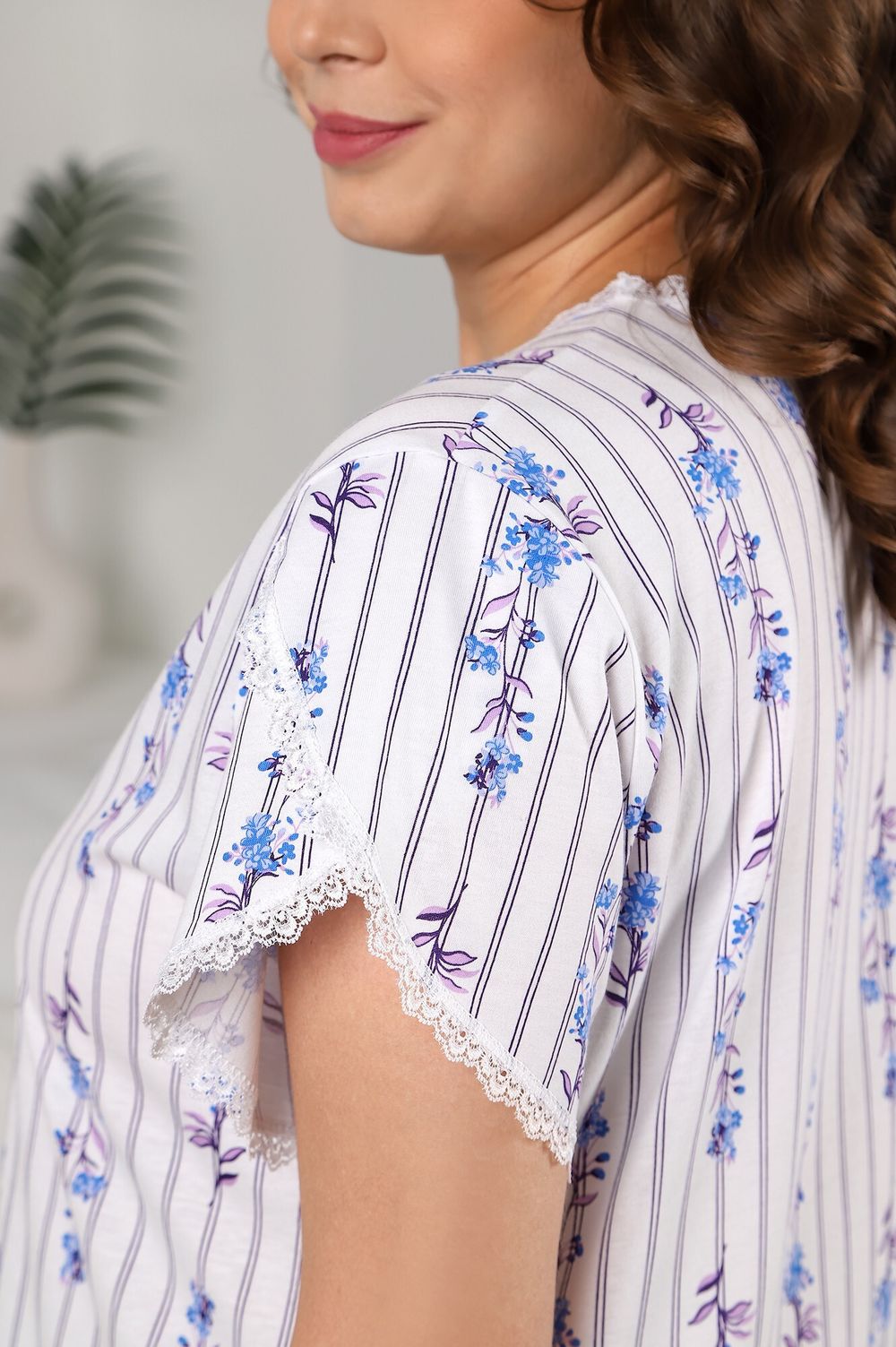 Ночная сорочка Нэнси-1 Виотекс СИНИЙ